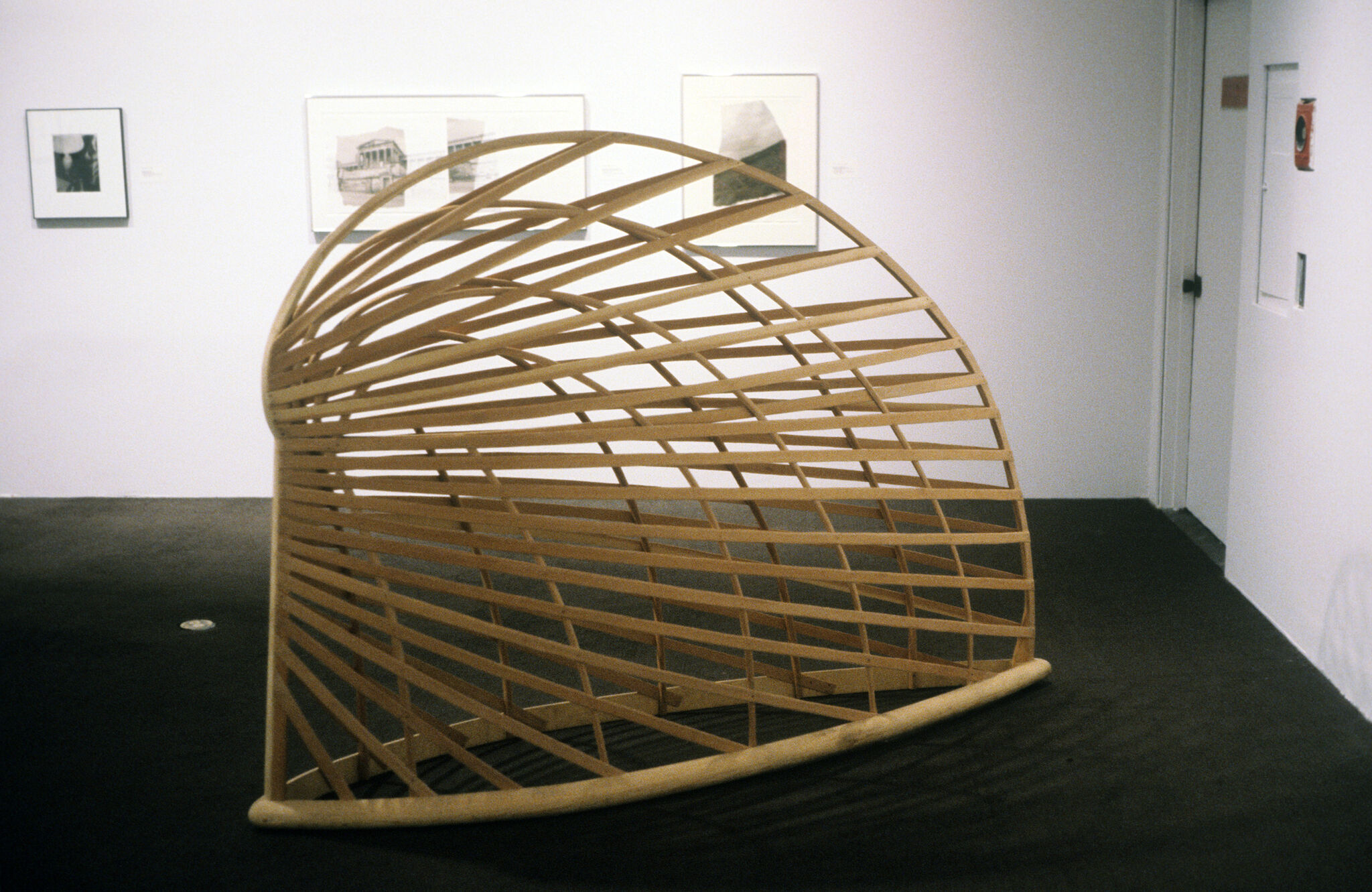 Works of art in a gallery.