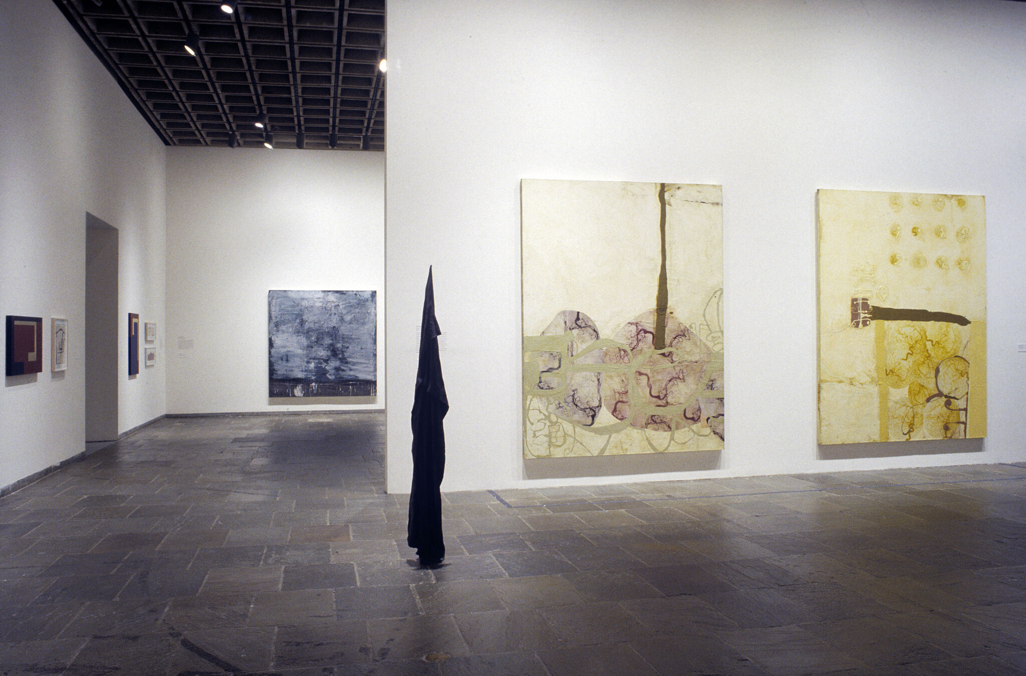 Works of art in a gallery.