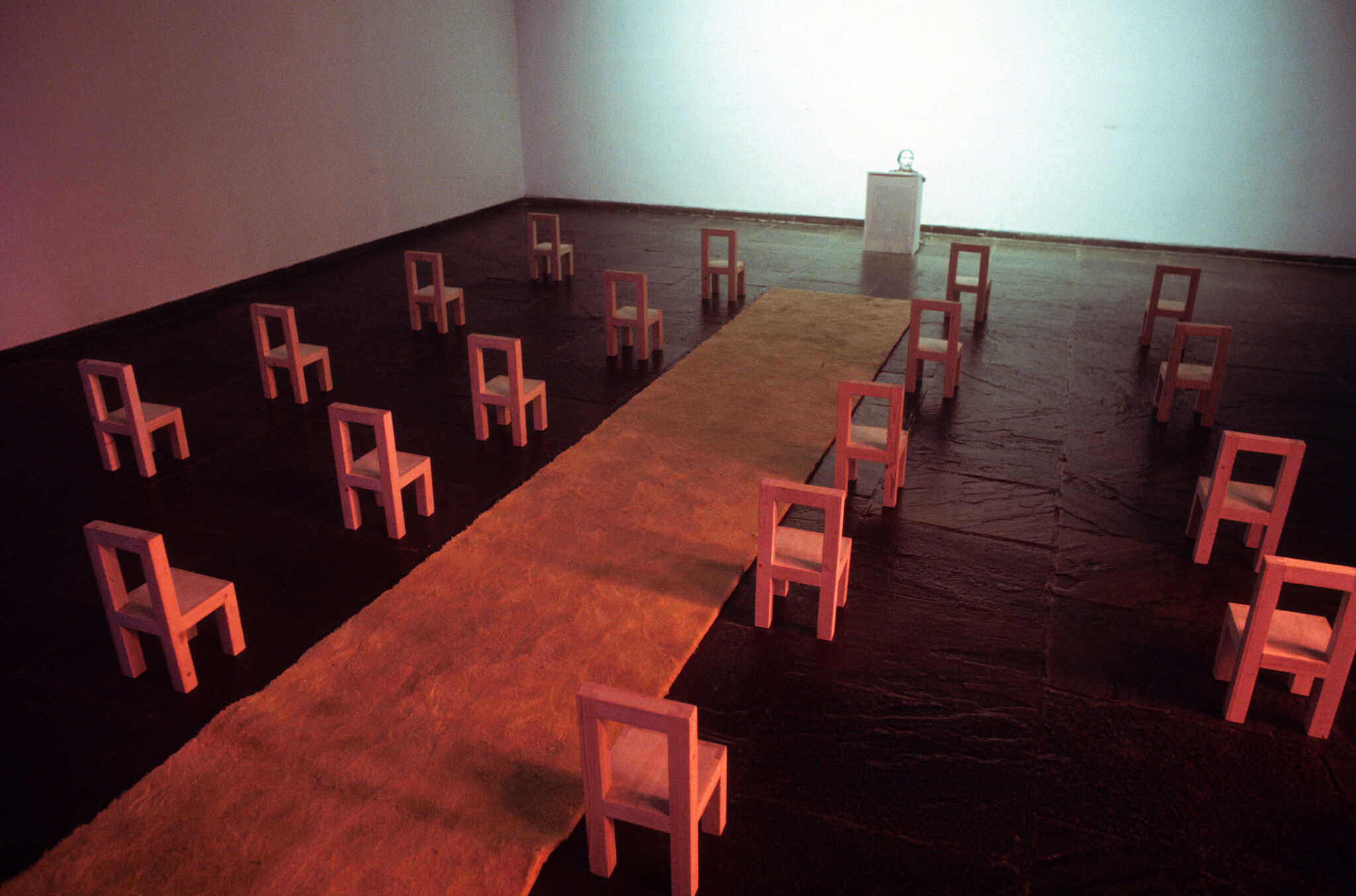 Artwork installed in a gallery.