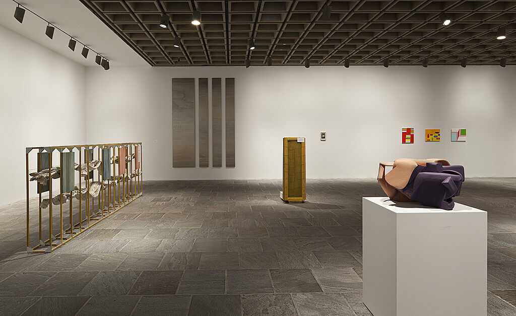 A gallery filled with works of art.