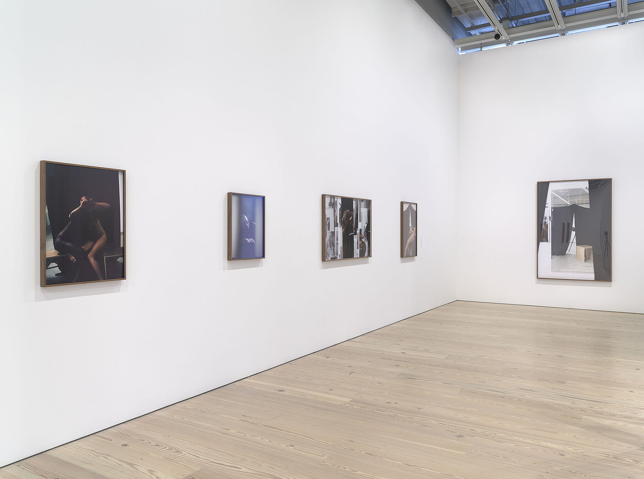 An installation view of artworks in a gallery.