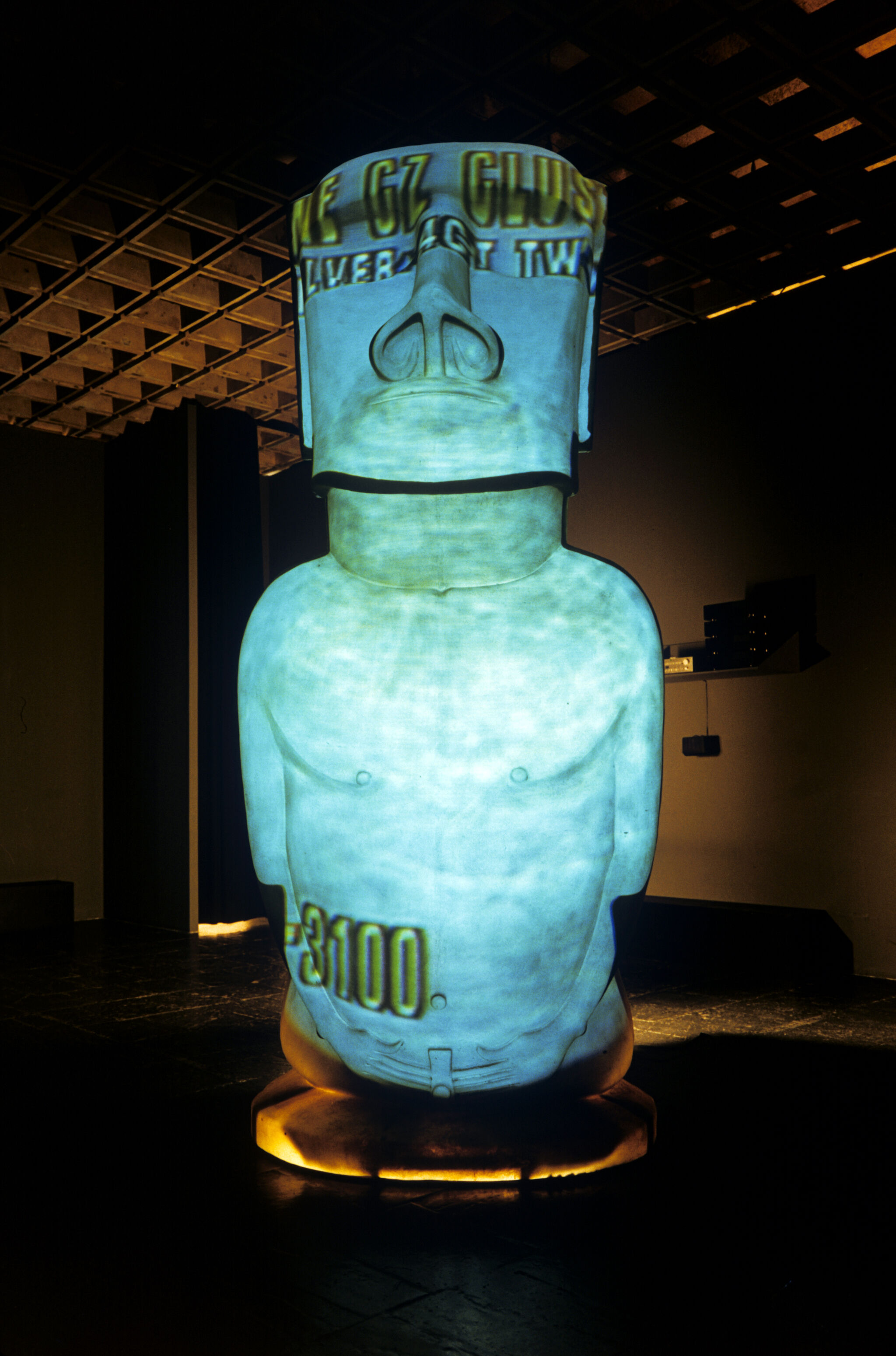 Works of art in a gallery.