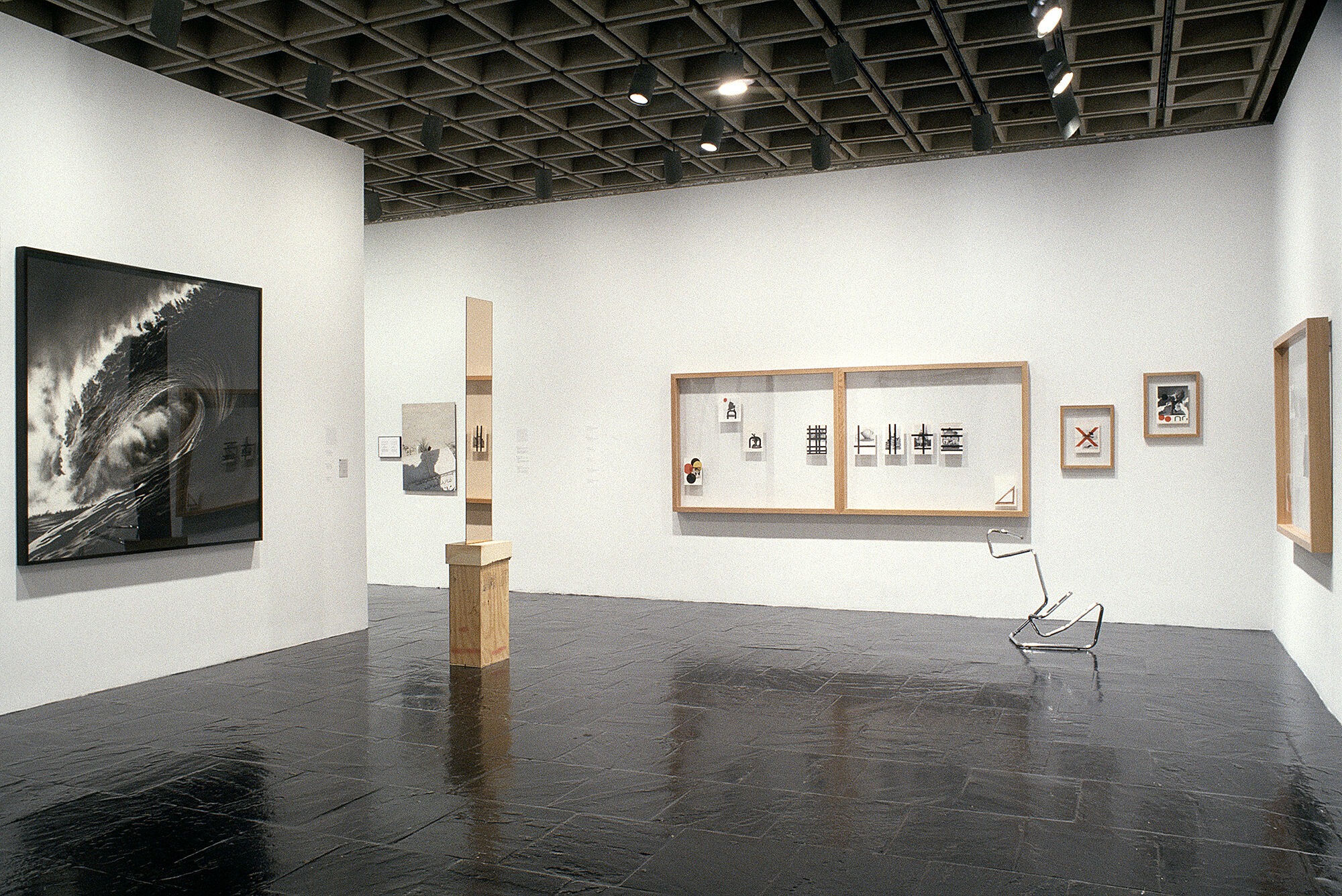 A gallery filled with works of art.