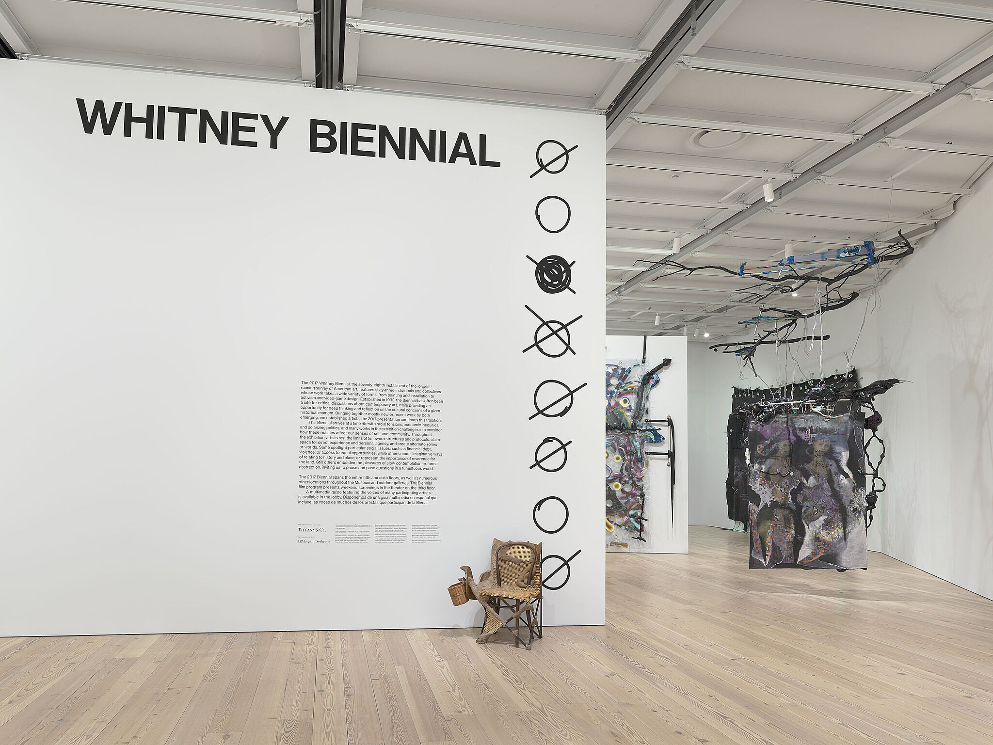 A gallery filled with works of art.