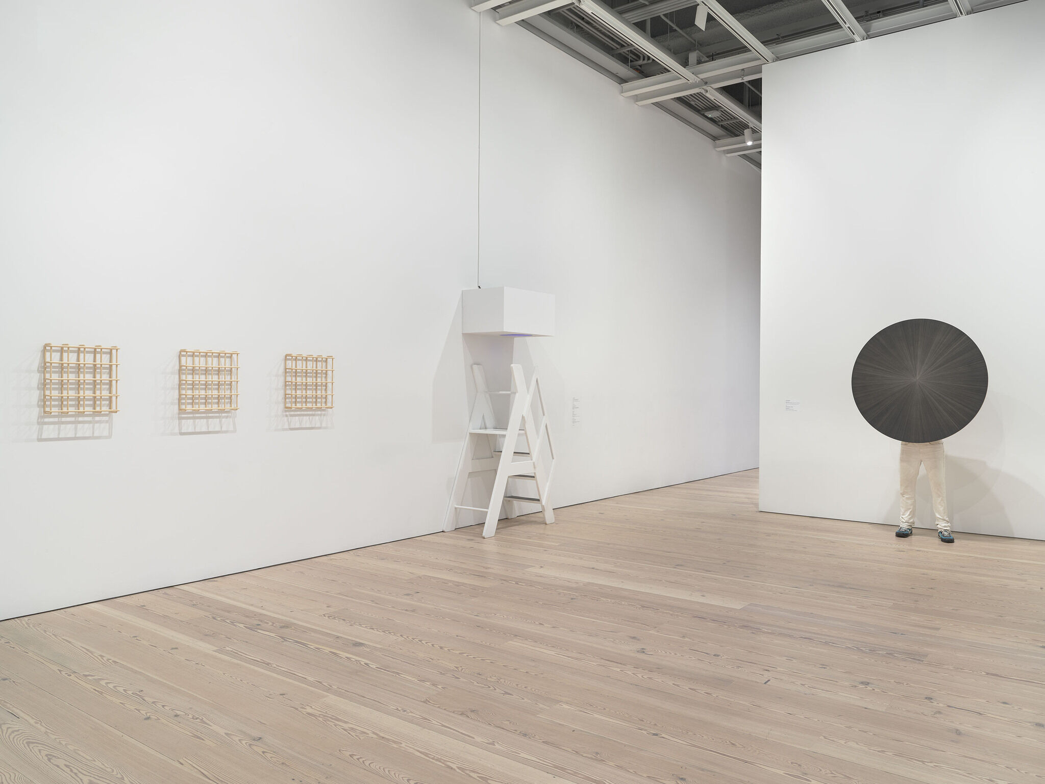 A gallery filled with works of art.